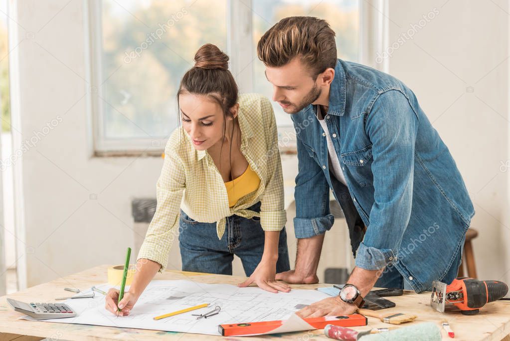 Interno di appartamento in fase di ristrutturazione