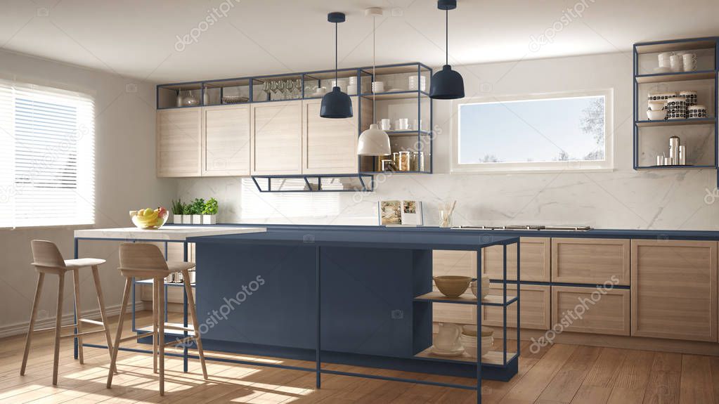 Cucina ristrutturata con nuovi impianti e finiture moderne